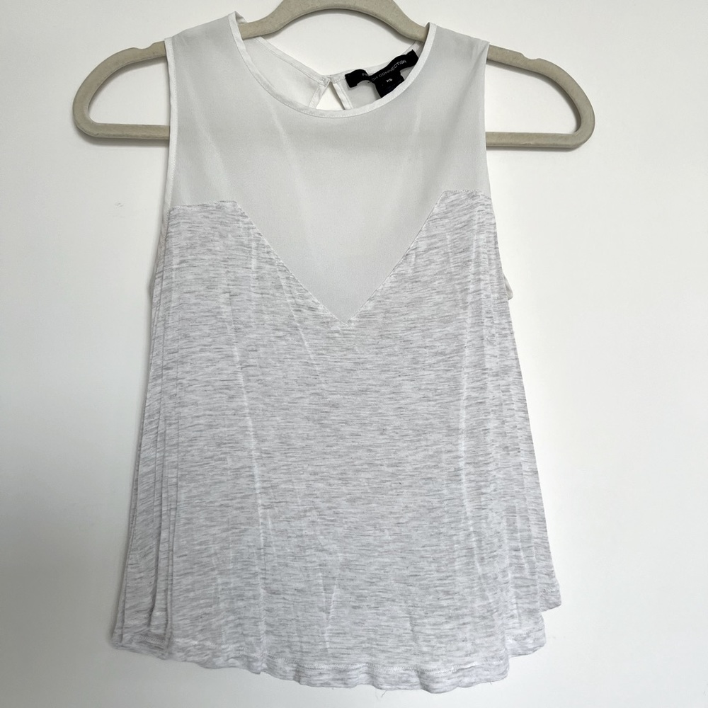 FRENCH CONNECTION - White/ Grey Tank